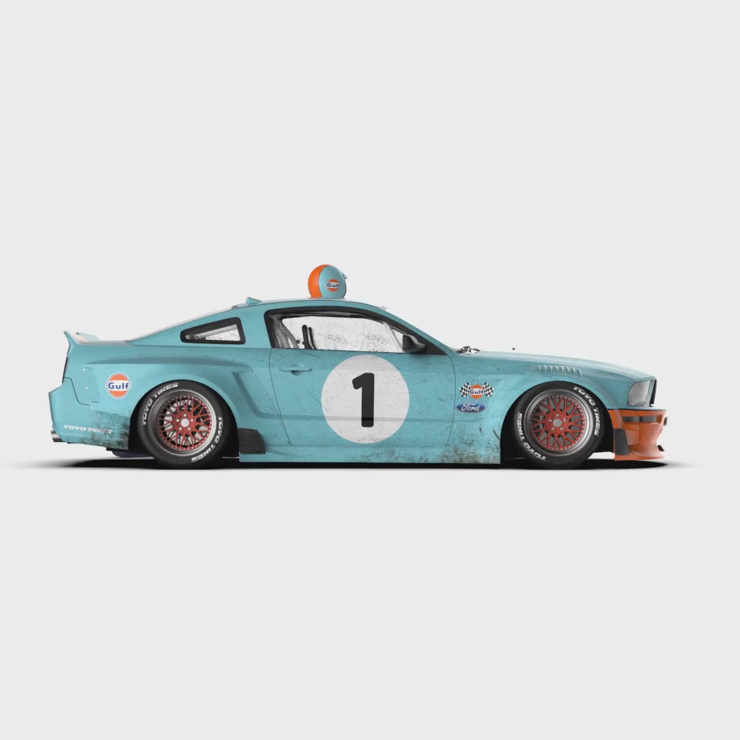 レリック&エイジド ムスタングタイプ マホガニーボディ シトラスイエロー JADATOYS 1:24ワイルドスピードダイキャストカー ROMAN's