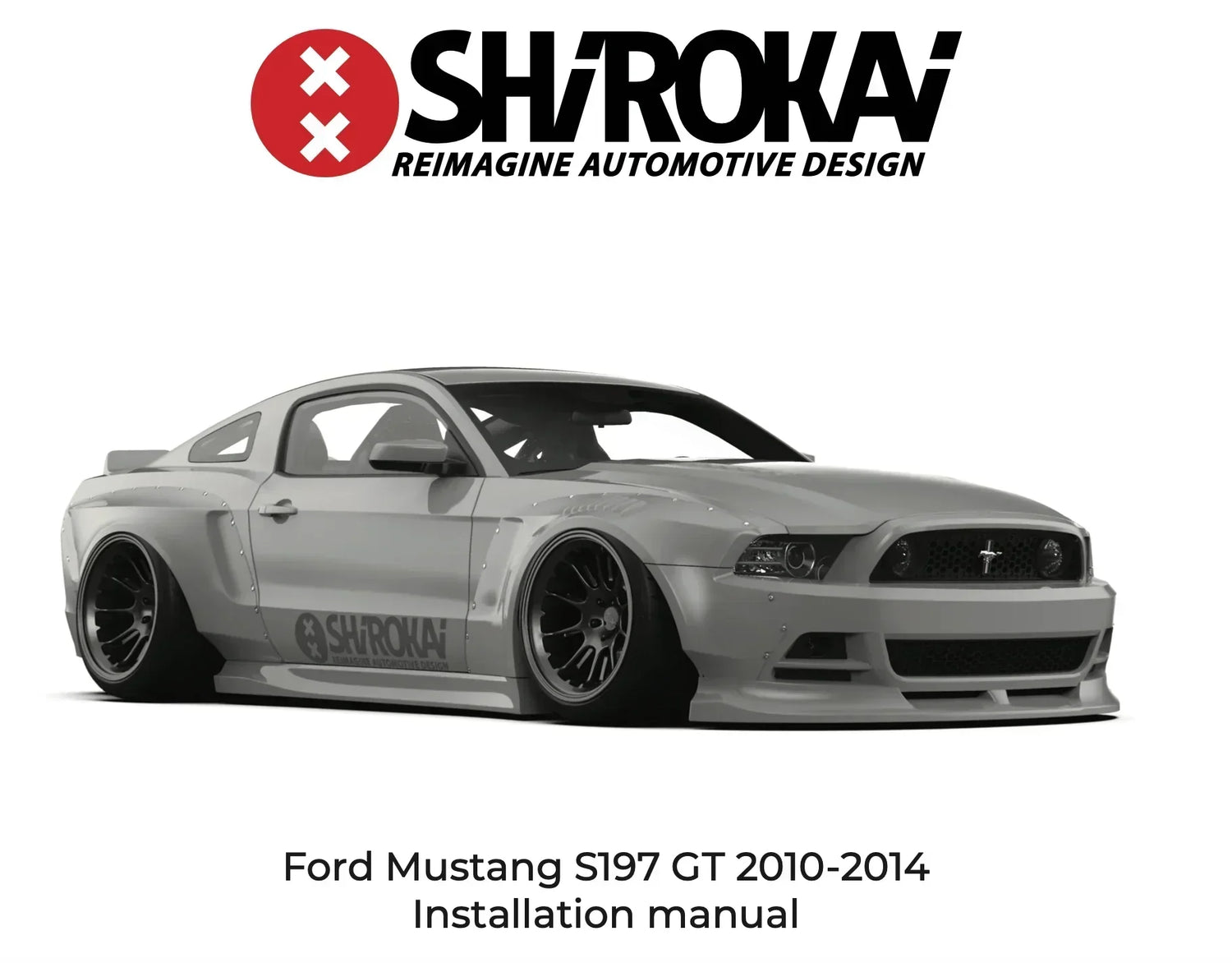 Ford Mustang S197 GT 2010-2014 with widebody kit for how to - widebody kit installation tips
