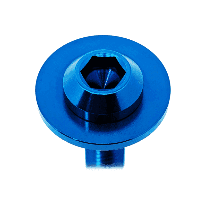 ZSPEC Body Kit Fastener, Titanium Angled-Head Style M6x25mm w/ WELL Nut, per Each