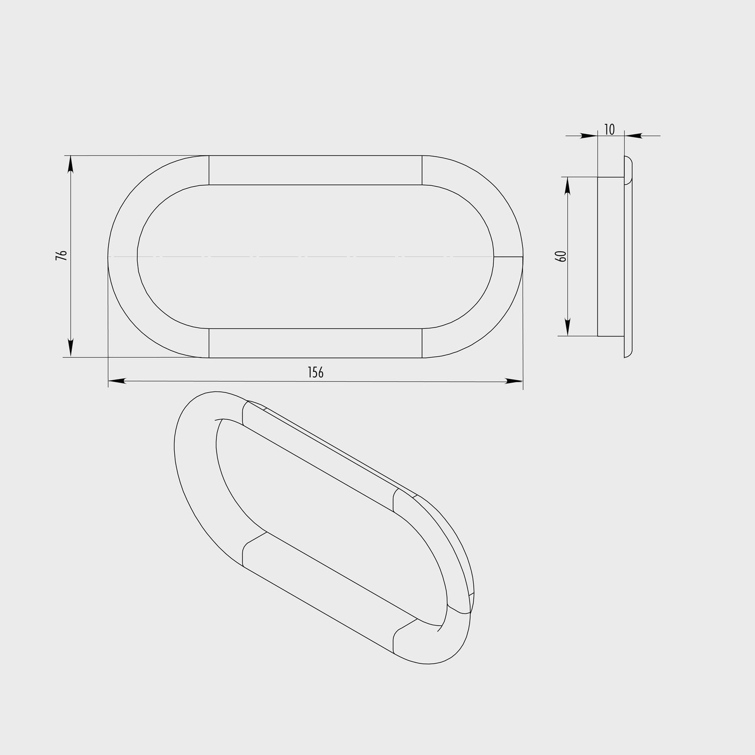 KUKI Oval Universal bumper vent inserts (5pcs)