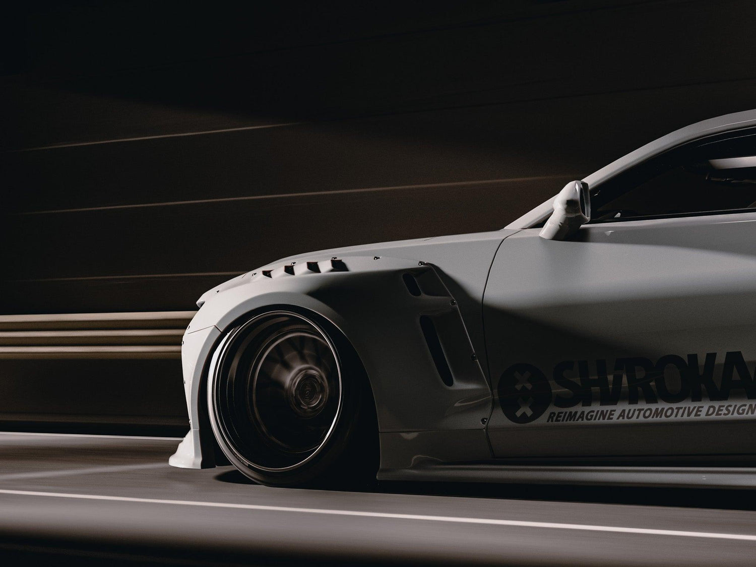 Chevrolet Camaro 6th gen widebody kit SHIROKAI Stance lowered Chevy with wide fender flares and aggressive styling