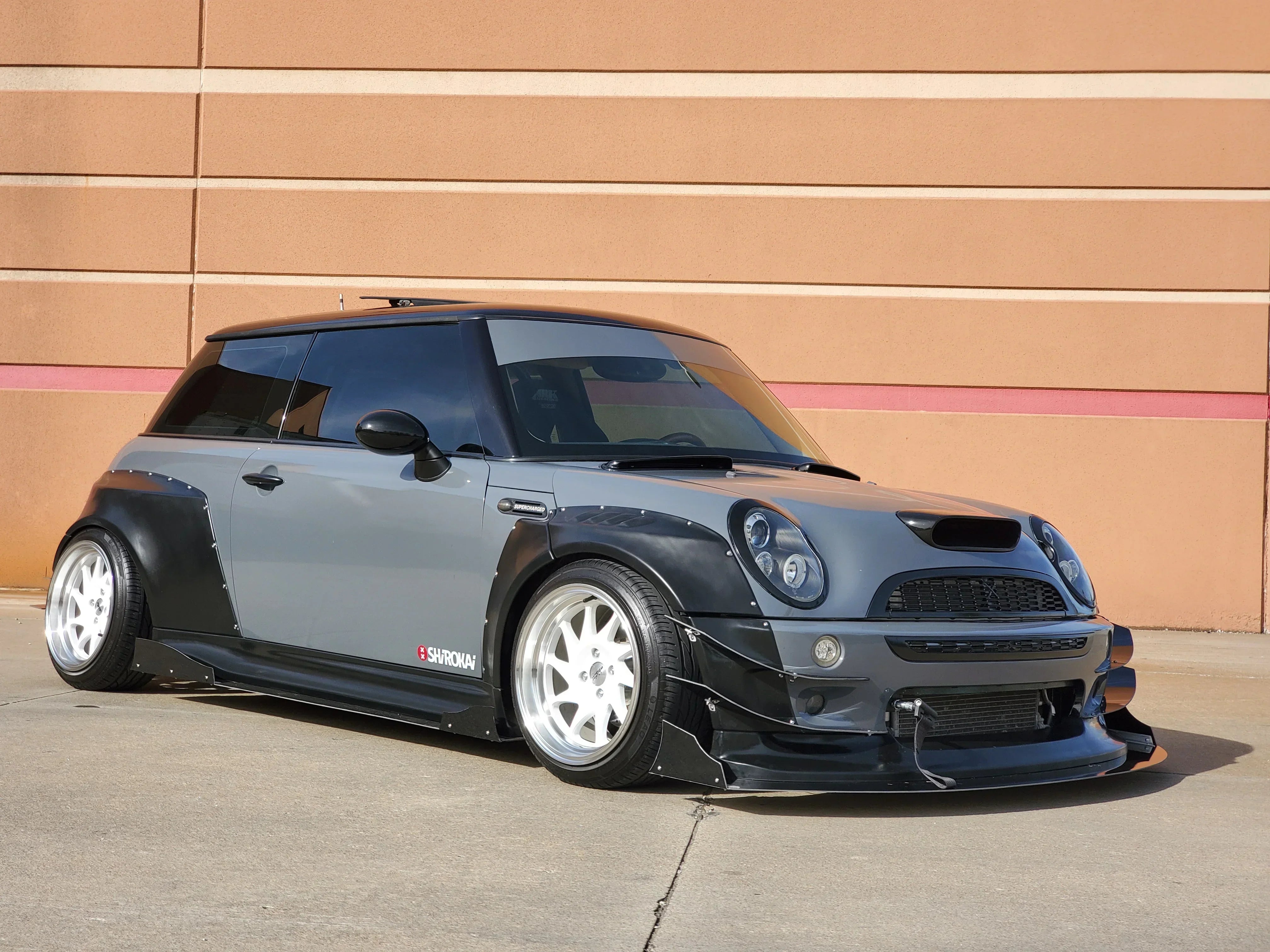 Mini R53 All Body Color SHIROKAI Mini Cooper S R53 Widebody Kit