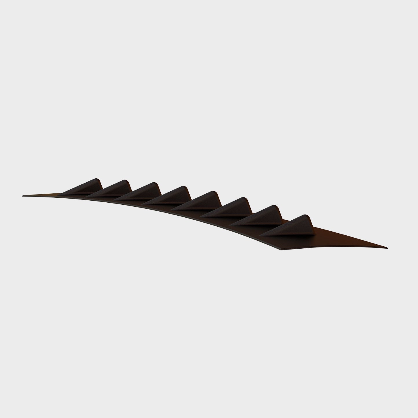 SHIROKAI universal vertex roof fin for cars black aerodynamic roof accessory