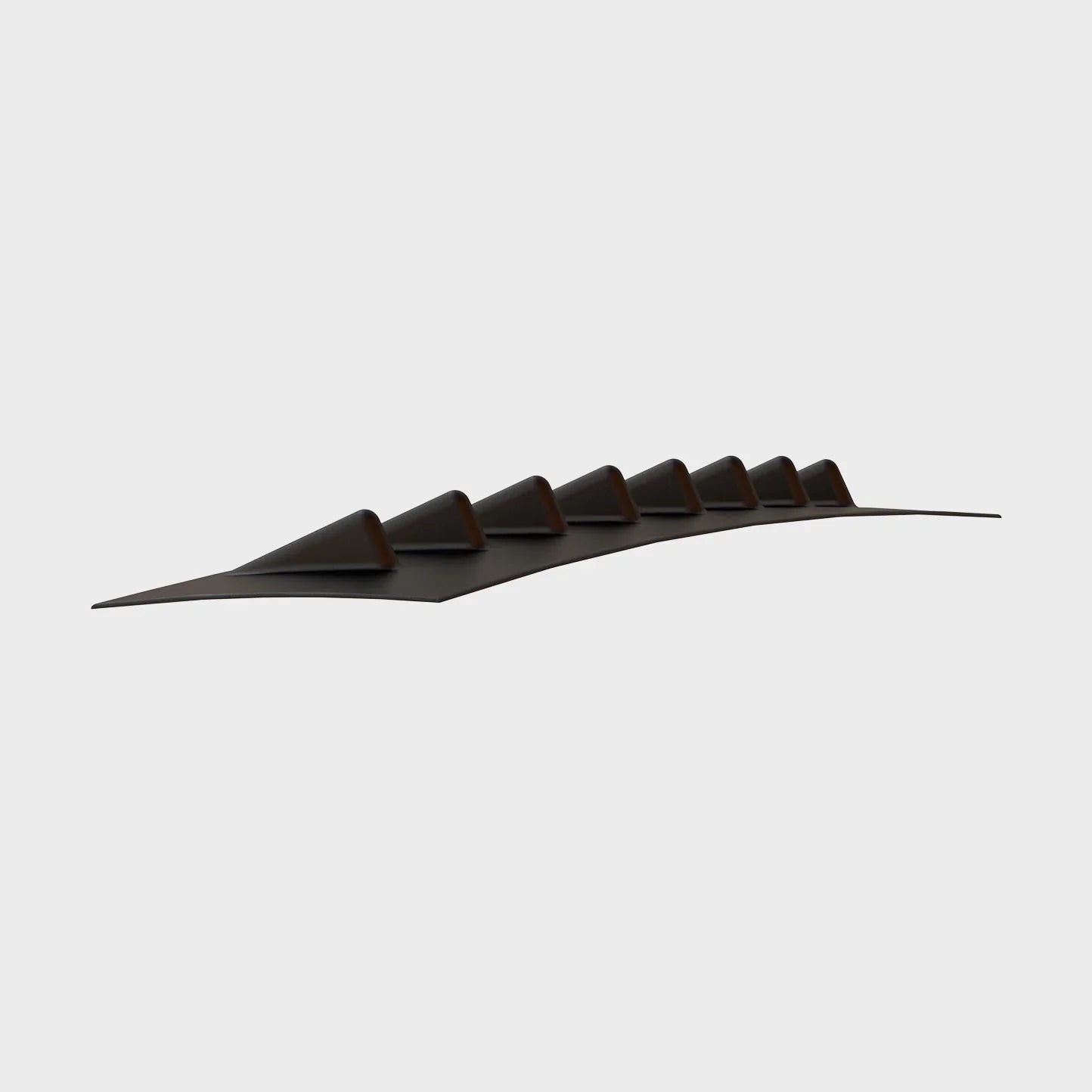 SHIROKAI universal vertex roof fin for cars with multiple aerodynamic fins in black