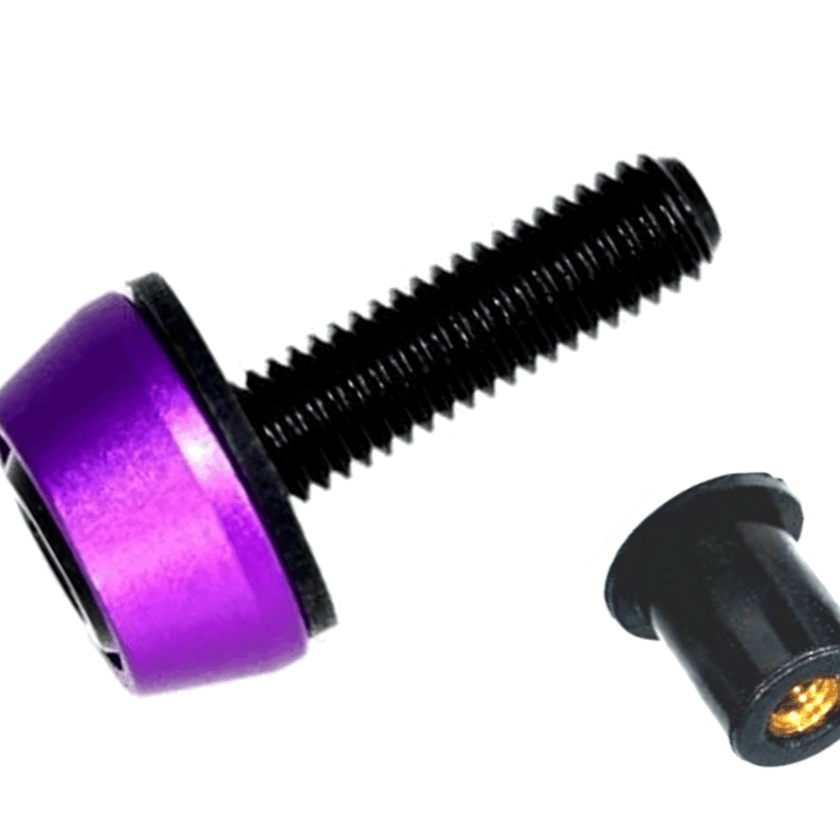 ZSPEC Body Kit Fastener, M5x20mm Titanium & Billet w/WELL NUT, Per Each